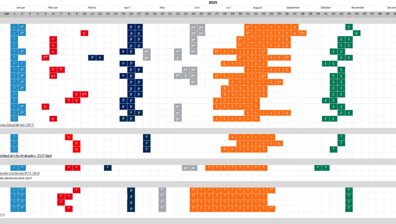 Feriekalender 2025