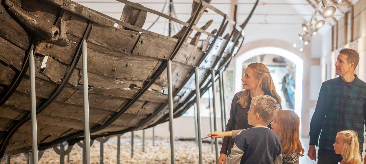 Familie på Kystmuseet Bangsbo