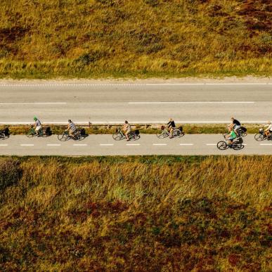 Cyklister i Skagen 